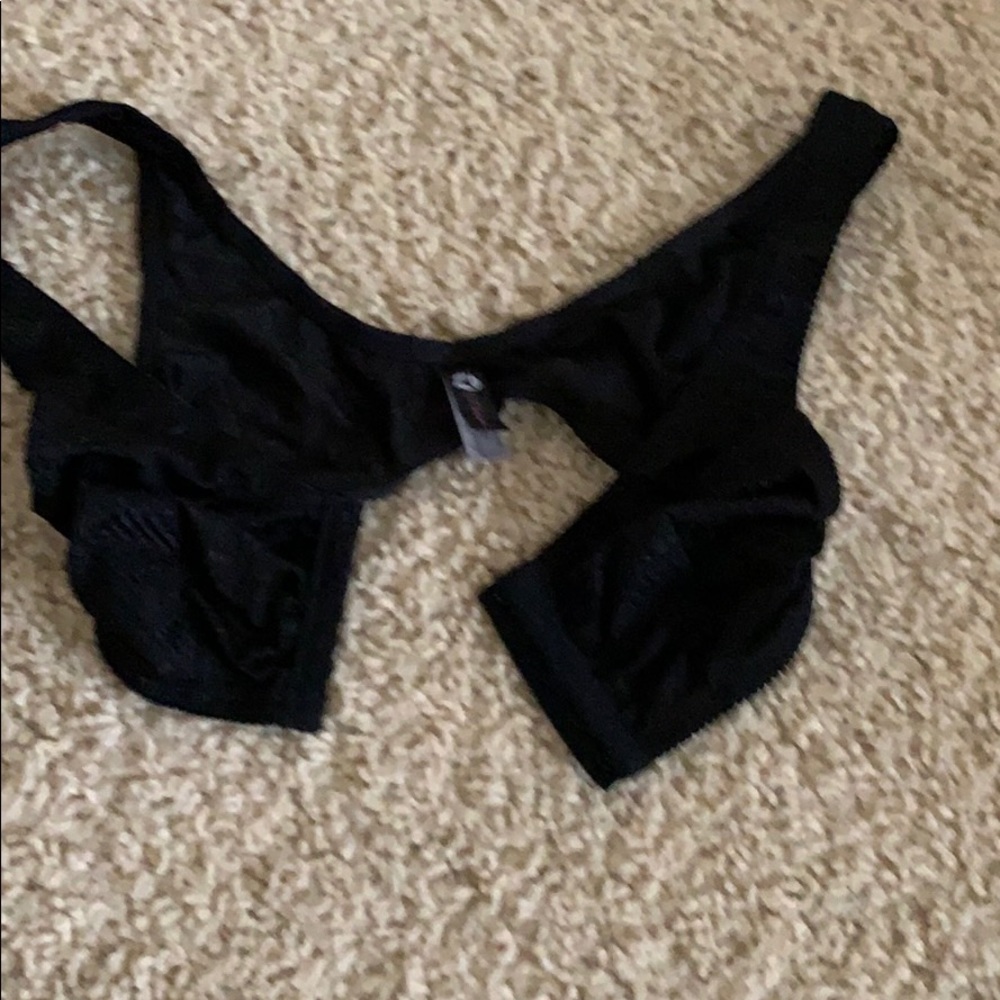 Black QT intimates front clip maternity bra